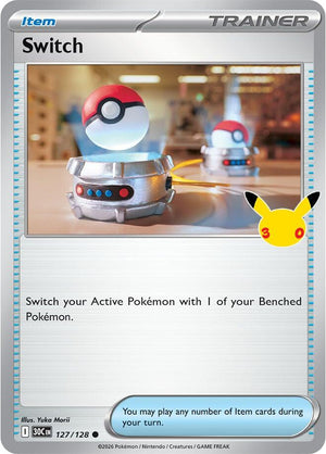 Switch 30C 127/128 Common Holo (ENG)