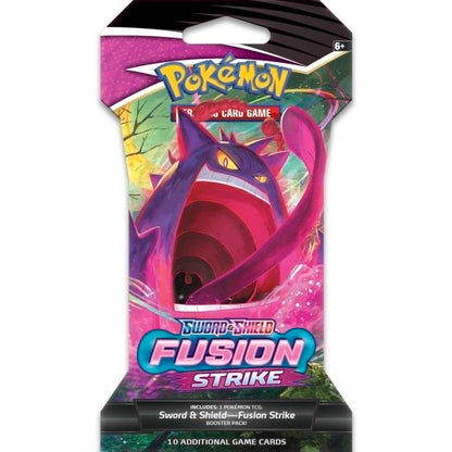 Pokémon Sword & Shield: Fusion Strike Sleeved Booster Pack (10 Kort)