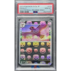 PSA 10 Pidgeot SV2a 018/165 Master Ball Reverse Holo - Pokémonkort