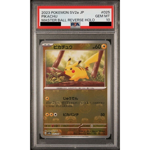 PSA 10 Pikachu SV2a 025/165 Master Ball Reverse Holo - Pokémonkort