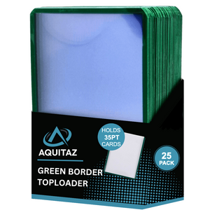 Aquitaz: Green Border Toploader (25 Packs)