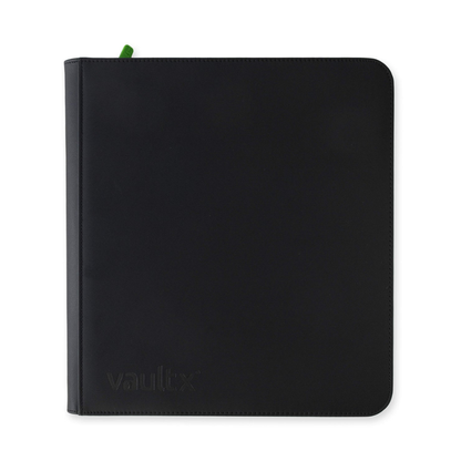Vault X: EXO-TEC Zip Binder – 12 Pockets (Black) (480 Cards)