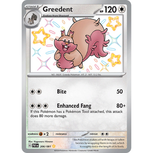 Greedent PAF 206/091 - Pokémonkort