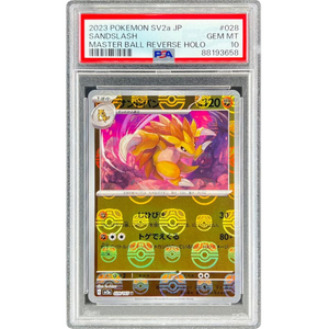 PSA 10 Sandslash SV2a 028/165 Master Ball Reverse Holo - Pokémonkort