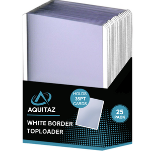 Aquitaz: White Border Toploader (25 Packs)