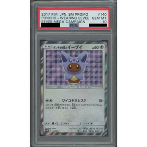 PSA 10 Poncho-wearing Eevee (SM-P 140)