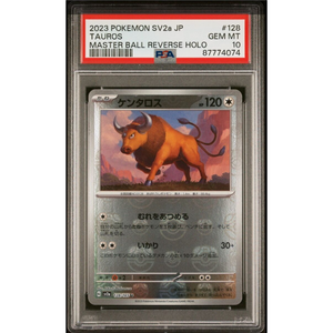 PSA 10 Tauros SV2a 067/165 Master Ball Reverse Holo - Pokémonkort