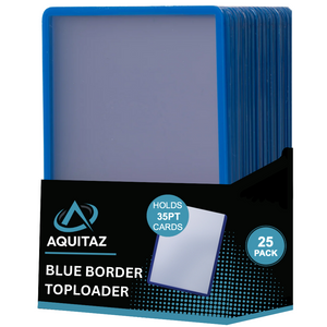 Aquitaz: Blue Border Toploader (25 Packs)