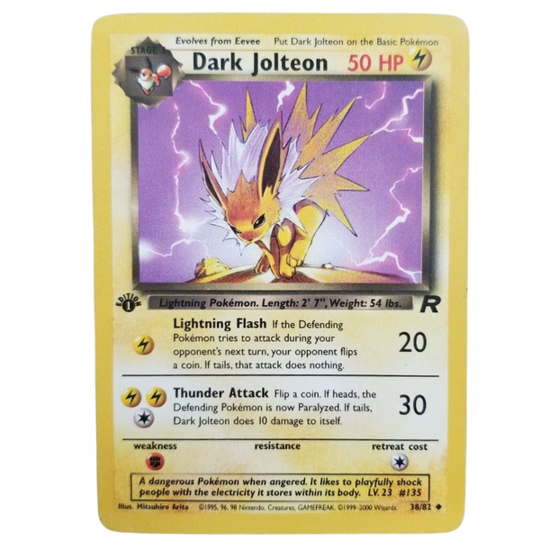 dark jolteon pokemon card value Dark Jolteon 38/82