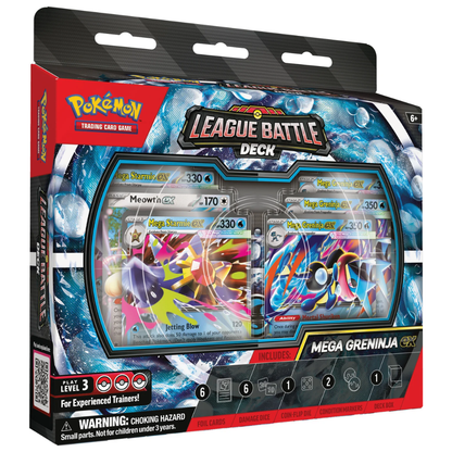 Pokémon Mega Evolution: Mega Greninja ex Battle Deck (60 Kort) (ENG)