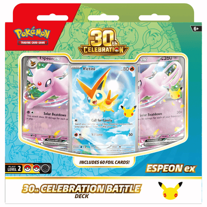 Pokémon Mega: 30th Celebration Espeon ex Battle Deck (60 Kort) (ENG)
