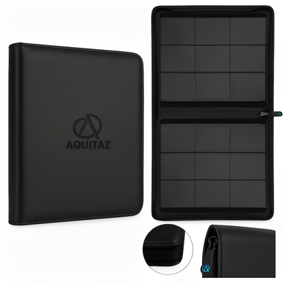 Aquitaz: Collector Sleeved Binder - 9 Pocket (360 Cards) (Black)
