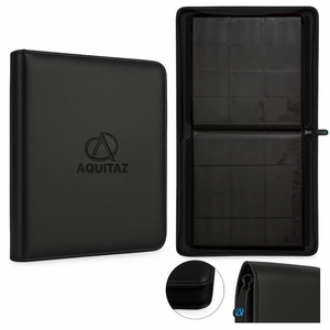 Aquitaz: Collector Toploader Binder – 12 Pocket (384 Kort) (Svart)