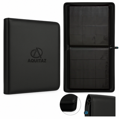 Aquitaz: Collector Sleeved Binder - 12 Pocket (480 Cards) (Black)