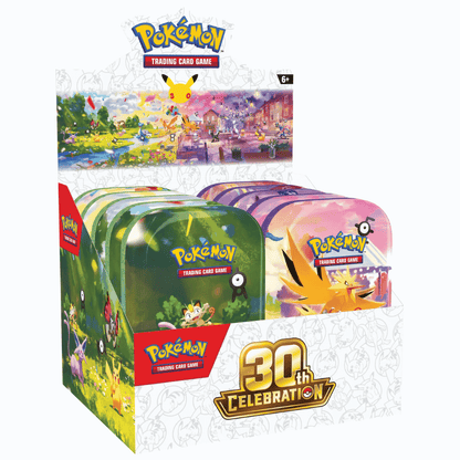 Pokémon Mega: 30th Celebration Mini Tin Case (10 Tins) (20 Pack) (ENG)