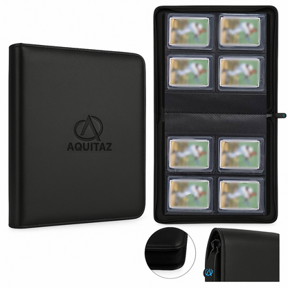 Aquitaz: Collector Toploader Binder – 4 Pocket (128 Kort) (Svart)