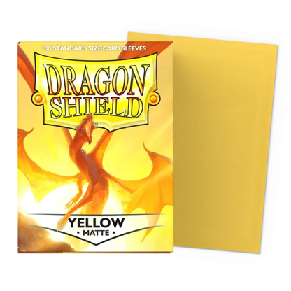 Dragon Shield: Matte Yellow Sleeves (100 ST)