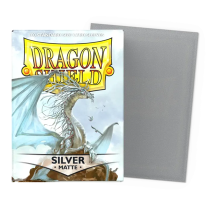 Dragon Shield: Matte Silver Sleeves (100 ST)