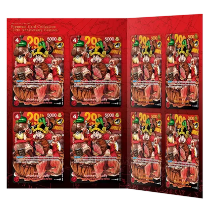 One Piece: 29th Anniversary Edition Premium Card Collection (8 Kort) (ENG)