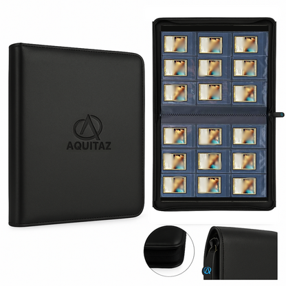 Aquitaz: Collector Semi Rigid Binder – 9 Pocket (360 Cards) (Black)