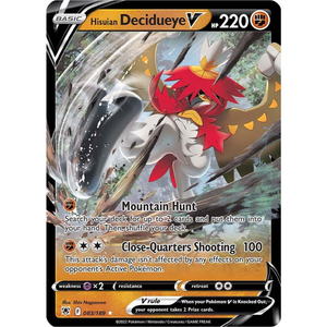 Hisuian Decidueye V SWSH10 083/189 - Pokémonkort