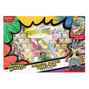 Pokémon Mega Evolution: Ascended Heroes Premium Poster Collection Box (Mega Lucario) (10 Pack) (ENG)