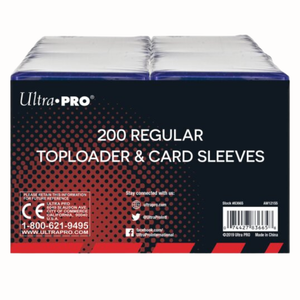 Ultra PRO Regular 3" x 4" Toploaders + Soft Sleeves (200 pcs)