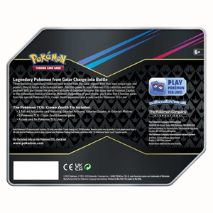 Pokémon Sword & Shield: Crown Zenith Premium Art Galarian Moltres Big Tin (5 Pack) (ENG)