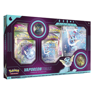 Pokémon Sword &amp; Shield: Vaporeon VMAX Premium Collection Box (6 Pack) (ENG)