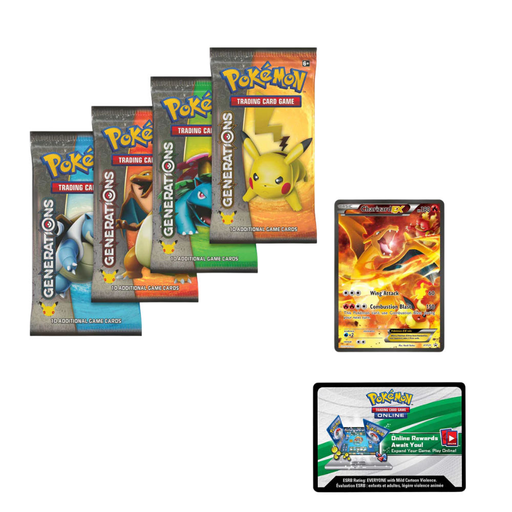 pokemon booster box generations Pokémon Generations: Red & Blue Charizard EX Premium Collection Bo