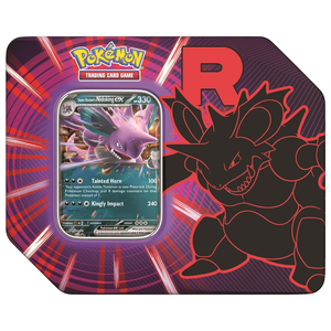 Pokémon Scarlet & Violet: Team Rocket Nidoking EX Fat Tin (5 Pack) (ENG)