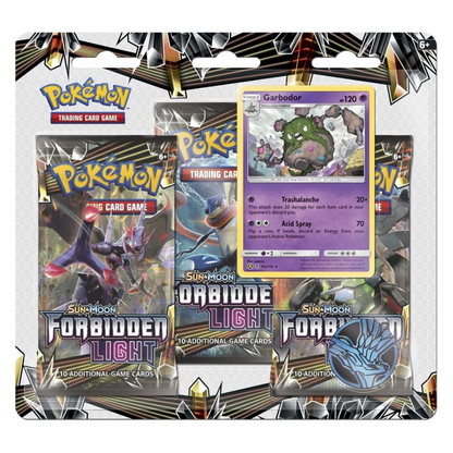 Pokemon Sun & Moon: Forbidden Light 3-Pack Blister (Garbodor) (ENG