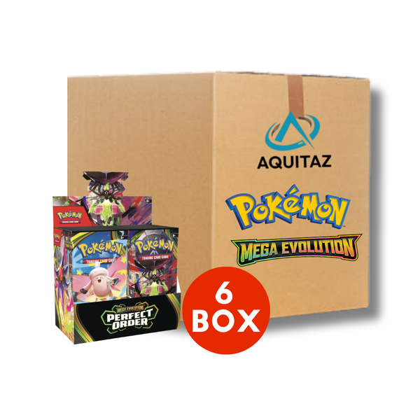 Pokemon Mega Evolution Perfect Order Booster Display Sealed Case (6 Bo Pokemon Mega Evolution Perfect Order Booster Display Sealed Case (6 Bo