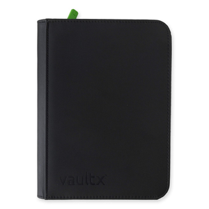 Vault X: EXO-TEC Zip Binder – 4 Pockets (Black) (160 Cards)