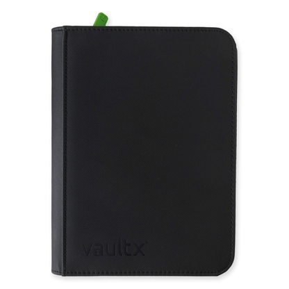 Vault X: EXO-TEC Zip Binder – 4 Pockets (Black) (160 Cards)