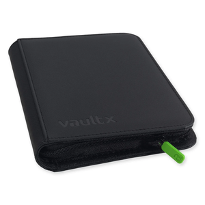 Vault X: EXO-TEC Zip Binder – 4 Pockets (Black) (160 Cards)