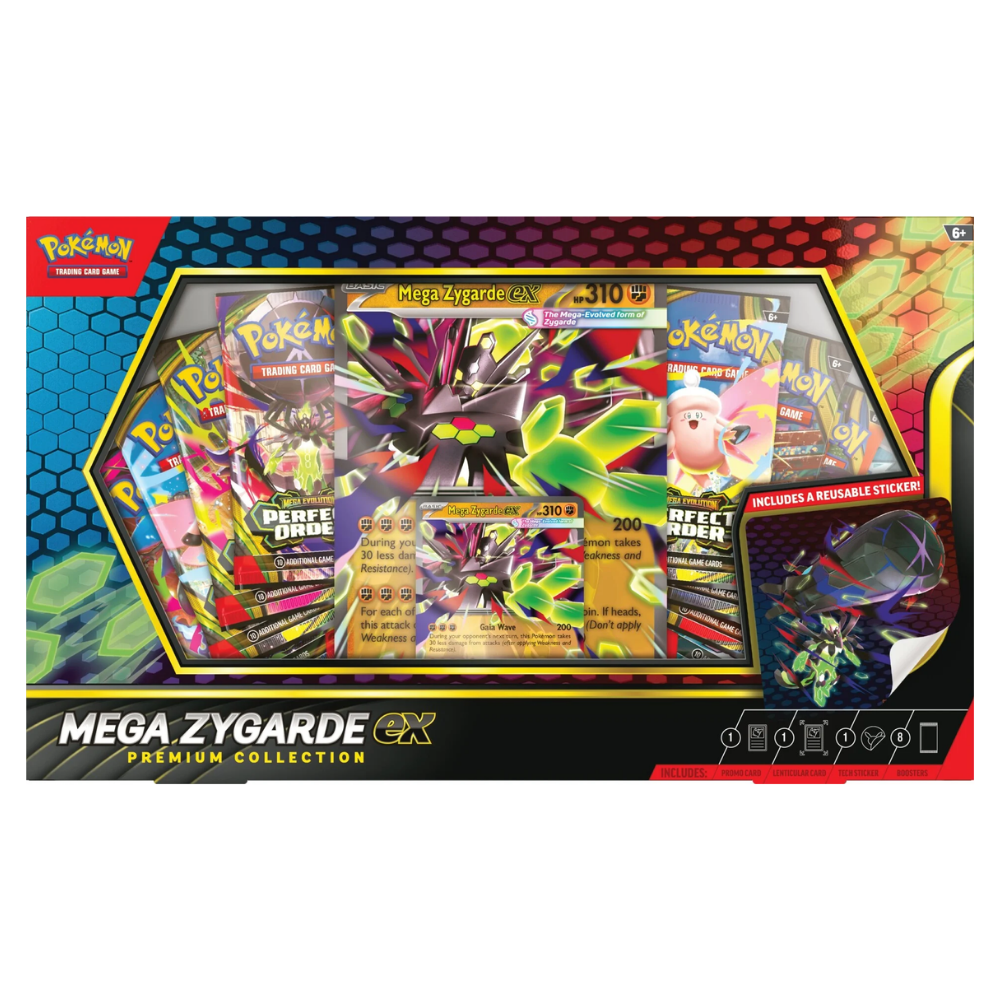 専用　Mega Evolution 8パック Pokémon Mega Evolution: Perfect Order Mega Zygarde ex Premium Collecti