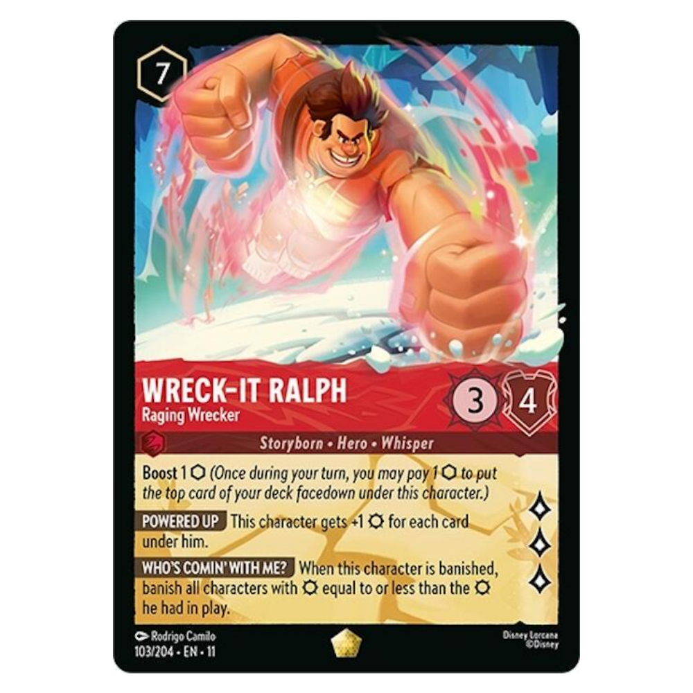 Wreck Ralp Wreck-It Ralph - Raging Wrecker - 103/204 - L