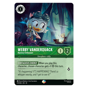 Webby Vanderquack - Mystery Enthusiast - 211/204 - Epic