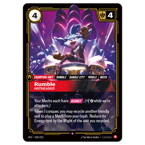 Rumble, Hotheaded SFD 026/221