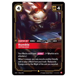 Rumble, Hotheaded SFD 026a/221
