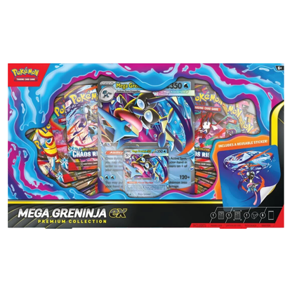 Pokemon Mega Evolution: Mega Greninja Ex Premium Collection Box (8 Pack) (ENG)