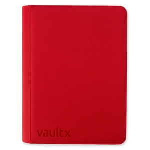 Vault X: EXO-TEC Zip Binder – 16 Pockets (Red) (1088 Cards)