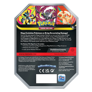 Pokémon Mega Evolution: Mega Forces Mega Zeraora ex Tin (4 Pack) (ENG)