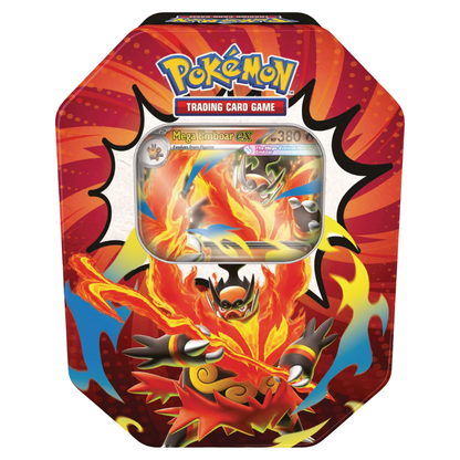 Pokemon Mega Evolution: Ascended Heroes Mega Emboar ex Tin (4 Pack) (ENG)