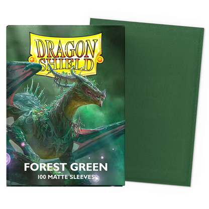 Dragon Shield: Forest Green Matte Standard Sleeves (100 ST)