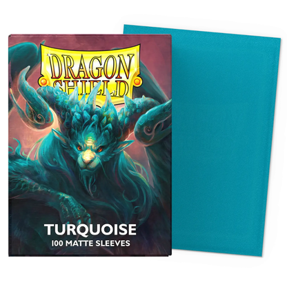 Dragon Shield: Turquoise Matte Standard Sleeves (100 ST)