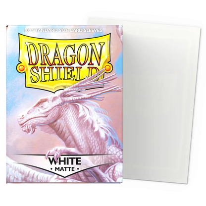 Dragon Shield: White Matte Standard Sleeves (100 ST)