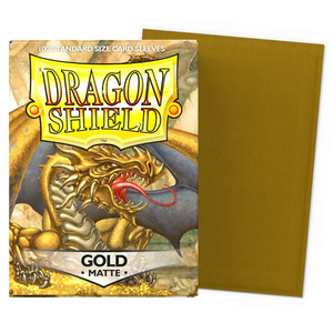 Dragon Shield: Gold Matte Standard Sleeves (100 CT)