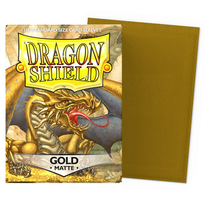 Dragon Shield: Gold Matte Standard Sleeves (100 ST)